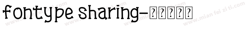 fontype sharing字体转换